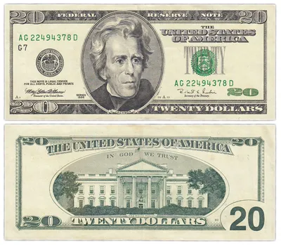 Банкнота США 20 долларов 1996 (Pick 501) стоимостью 3848 руб.