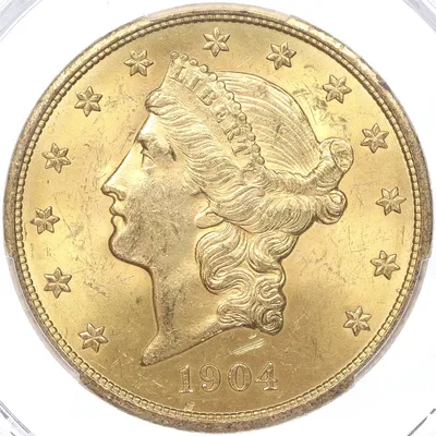 Золотая монета 20 долларов 1904 США. Купить по лучшей цене.