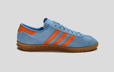 ADIDAS HAMBURG LIGHT BLUE/ORANGE SIZE UK 9.5 ORIGINALS 2022 GX7223 | eBay