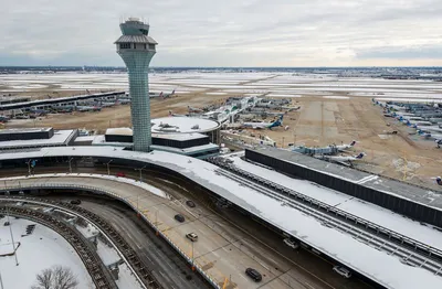 Map of Chicago airport: airport terminals and airport gates of Chicago