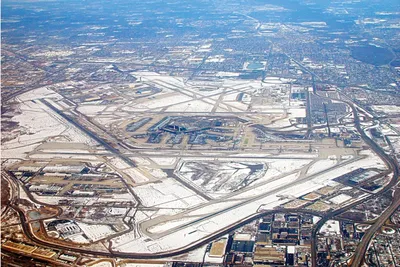 Postcard Aerial View of O'Hare International Airport, Chicago, Illinois |  eBay