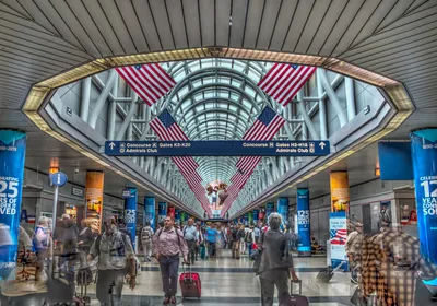 Chicago airport editorial stock image. Image of international - 70591199