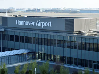 The terminal building at Hannover Airport, Germany Stock Photo - Alamy