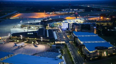 The terminal building at Hannover Airport, Germany Stock Photo - Alamy