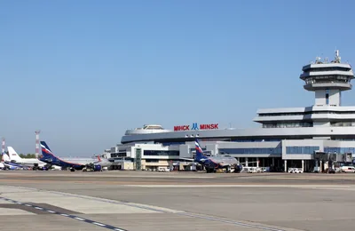 Национальный международный аэропорт \"Минск\" и авиакомпания Belavia.
