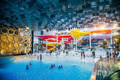 Дворец водных видов спорта Лужники, Москва - «Самый лучший крытый аквапарк  в России? 🌊🏖 Делюсь своими впечатлениями. Стоит ли брать целый день или  хватит 4-х часов. Цены в кафе. И вроде всё