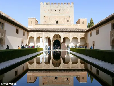 Interior of the Alhambra, Granada print by French School | Posterlounge