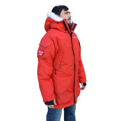 Зимняя мужская мембранная куртка Аляска, цвет красный | Интернет-магазин  CosmoTex