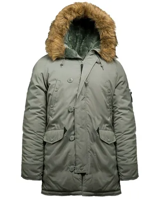 Классическая мужская зимняя куртка аляска Menschwear, с мехом, до -20С  купить по низким ценам в интернет-магазине Uzum (756828)