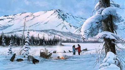 Аляска зимой - красивые фото