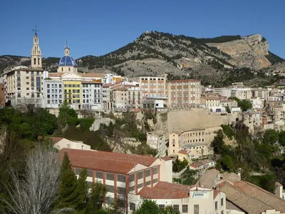 Alcoy, Spain PDF vector map with water in focus - HEBSTREITS