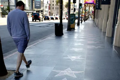 Голливудская «Аллея славы» или аллея звезд (Hollywood Walk of Fame), США .  Местоположение