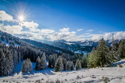 Фотография Альпы Германия Garmisch-Partenkirchen Горы 1366x768