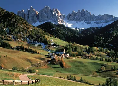 Картинка Альпы Италия Dolomites, South Tyrol Горы скале 6143x4100