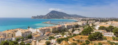 Aerial View of Altea, Spain Stock Photo - Image of street, mountain:  43145876