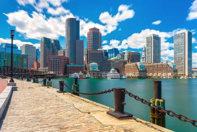 Boston Usa December 2016 Old State House Skyscrapers Financial District –  Stock Editorial Photo © Byelikova #226488726