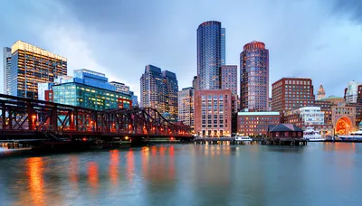 Boston Massachusetts Usa Harbor And Skyline Stock Photo - Download Image  Now - Boston - Massachusetts, Massachusetts, Boston Harbor - iStock