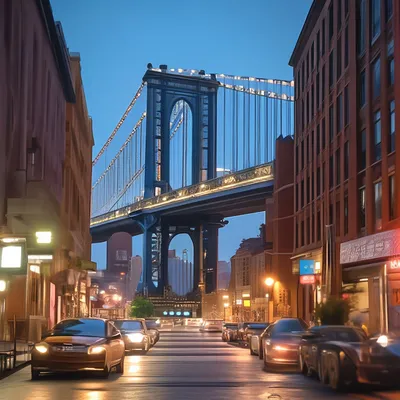 Америка город Бруклин, реалистично, …» — создано в Шедевруме