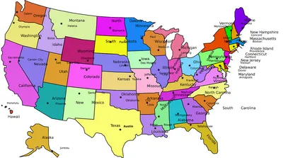 США на карте мира | www.USA-Map.ru - все карты США