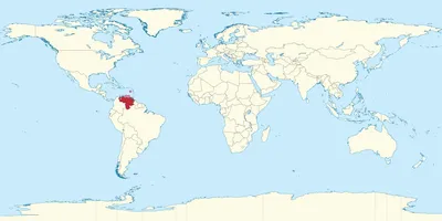 Чили на карте мира - карта мира, показывающая Чили (Южная Америка - Америка)