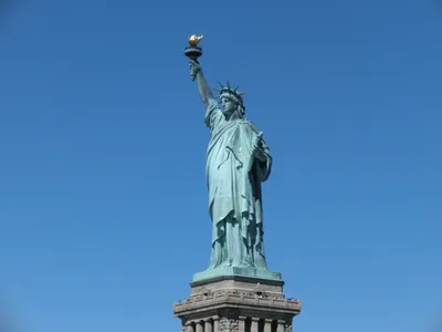 Фото Статуя свободы Нью-Йорк США Города 1920x1200