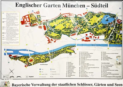 Английский сад в Мюнхене: достопримечательности Германии, курорт Мюнхен