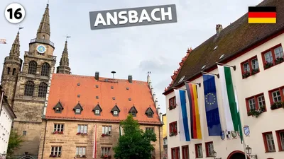 Ansbach, GERMANY, APR 21, 2018: Scenic view of the Old Town architecture of  Ansbach, Bavaria, Germany Stock Photo - Alamy
