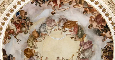 Капитолий Соединенных Штатов, ротонда: Апофеоз Вашингтона Стоковое  Изображение - изображение насчитывающей фреска, федеральное: 110624791