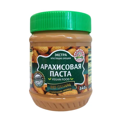 Арахисовая паста АП с кусочками, без сахара 340гр: купить по низкой цене в  Алматы | Marwin