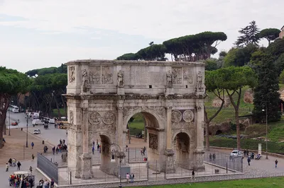Рельефы арки Константина в Риме