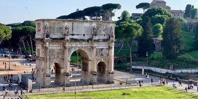 Римская Арка Константина В Риме, Италия Фотография, картинки, изображения и  сток-фотография без роялти. Image 53120695