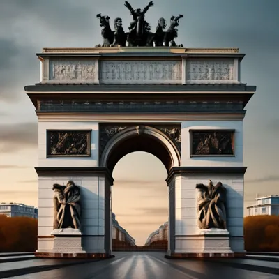 История одной точки - Московские Триумфальные ворота | Пикабу