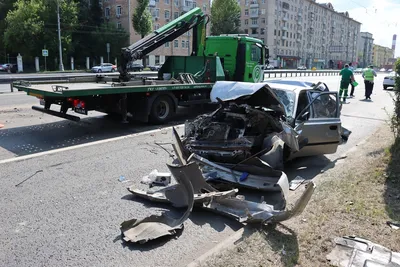 Массовое ДТП с участием семи автомобилей произошло в Москве на шоссе  Энтузиастов - KP.RU