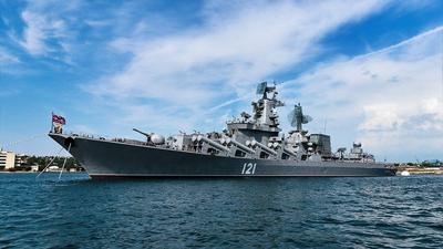 Крейсер «Москва» выполнил ракетную стрельбу в Атлантике