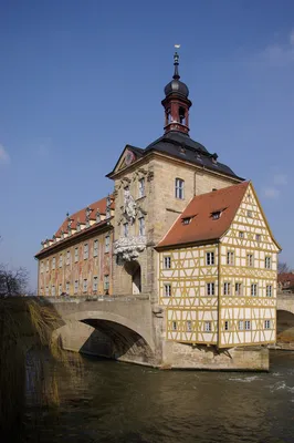 Потрясающий панорамный вид на исторический центр города Бамберг, Германия  Всемирное наследие ЮНЕСКО Стоковое Фото - изображение насчитывающей германия,  город: 159921174