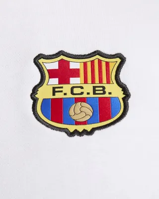 Club barcelona emblem on spain flag Royalty Free Vector