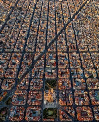Барселона фото с высоты