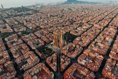 Барселона с высоты птичьего... - Красивые места по всему миру | Facebook