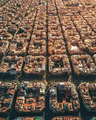 Барселона с высоты. | Пикабу