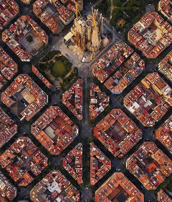 Барселона с высоты птичьего полета | Pretty Things | Дзен