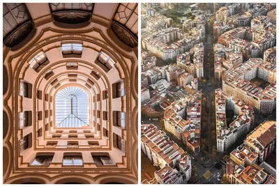 Ландшафт города от высоты Барселона Редакционное Фото - изображение  насчитывающей город, каталония: 110381881