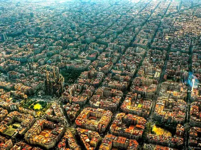 Барселона с высоты птичьего полёта | Instagram