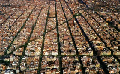 Барселона, вид сверху