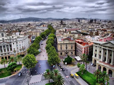 Фото Барселона вид сверху