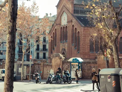 Барселона Испания Сентября 2017 Года Улицы Барселоны Историческом Центре  Города – Стоковое редакционное фото © eskystudio #415165776