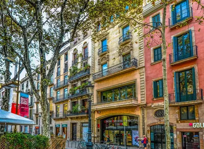 Улицы и площади Барселоны, достопримечательности Барселоны - Ла Рамбла