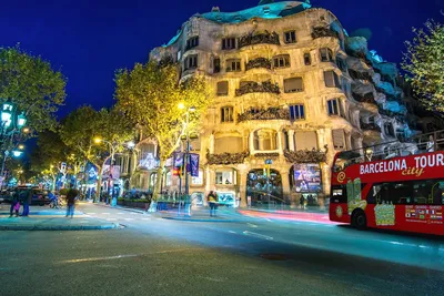 фото улиц Барселоны, уличное дерево, архитектура, перекресток фон картинки  и Фото для бесплатной загрузки