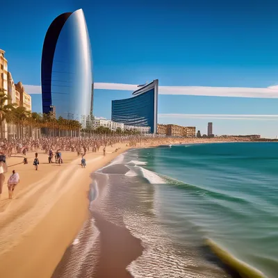 Барселона: солнце, море, груди...