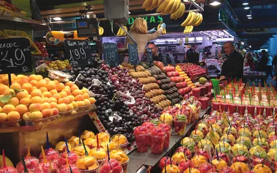 Рынок Бокерия, продуктовый рынок, автономное сообщество Каталония, Барселона,  площадь де Сан Жосеп — Яндекс Карты