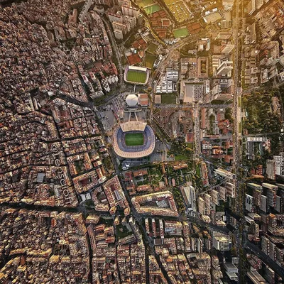 Барселона - вид сверху | Пикабу